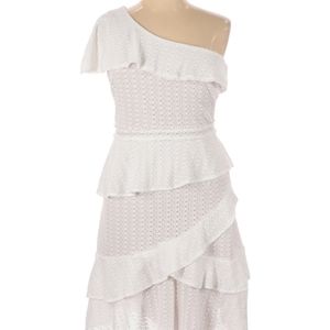 Gianni Bini One Shoulder White Dress